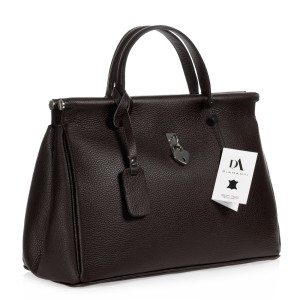 Geanta dama din piele naturala DiAmanti Ritrovata Maro Inchis